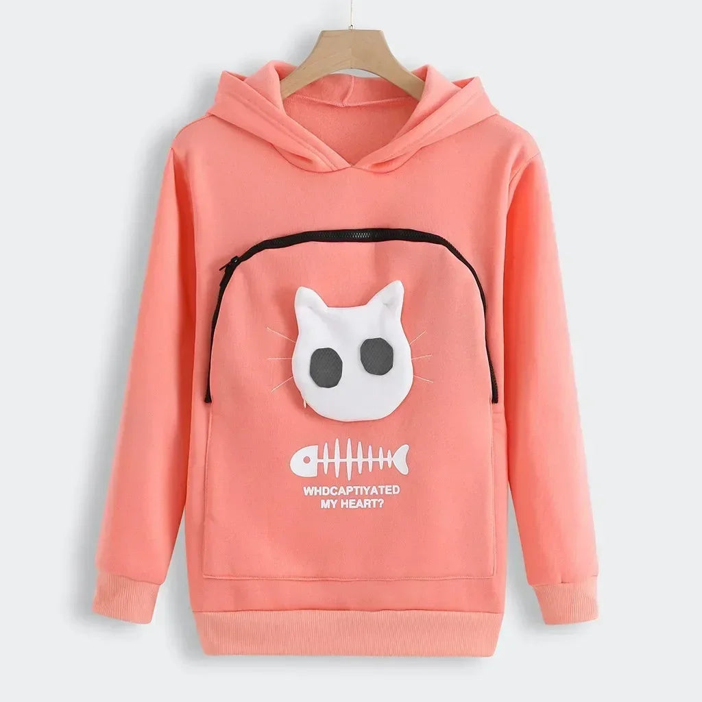 Winter-Hoodies-Sweatshirt-Man-Women-Animal-Pouch-Hood-Pullover-Blouse-Tops-Lady-Carry-Dog-Cat-Breathable