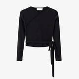 AS-2024-woman-clothing-high-Stretch-ribbing-closed-fit-wrap-tops-Matte-Satin-dress-Maxi-matching