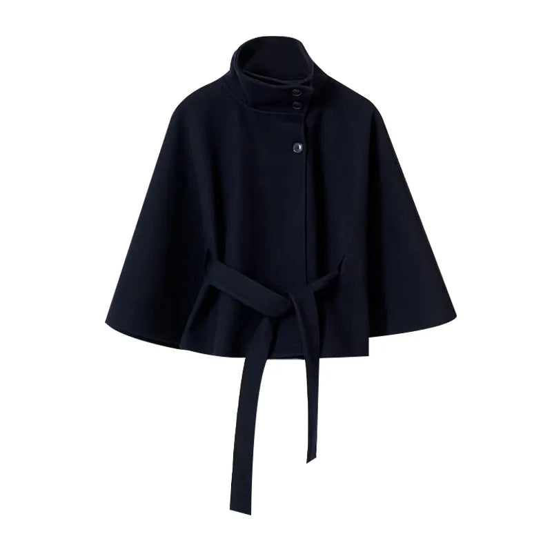 Women’s Elegant Belted Fleece Coat