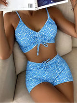 Women’s High-Waist Floral Push-Up Bikini