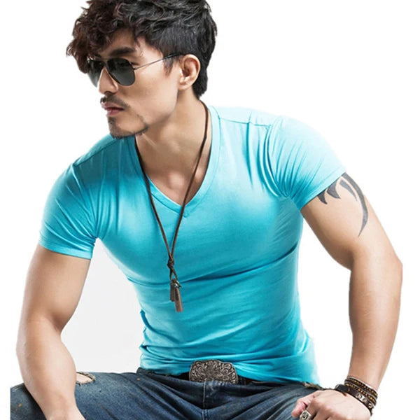 Men’s V-Neck Fitness T-Shirt