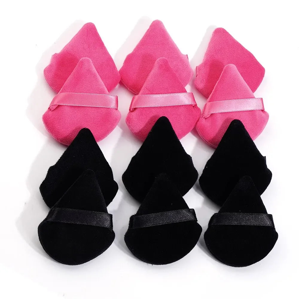 10Pcs Triangle Powder Puff Cosmetic Set Makeup Sponges Foundation Women Beauty Makeup Tools