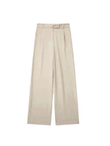 Women Fashion With Darts Front Pockets Wide Leg Pants Vintage High Waist Zipper Fly Female Trousers Mujer 4