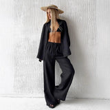 Chic Cotton Linen Two-Piece Set