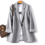 Blazers-Women-Trendy-Patchwork-Korean-Chic-Spring-Loose-Pockets-Lady-Elegant-Coats-Single-Button-Minimalist-Outwear