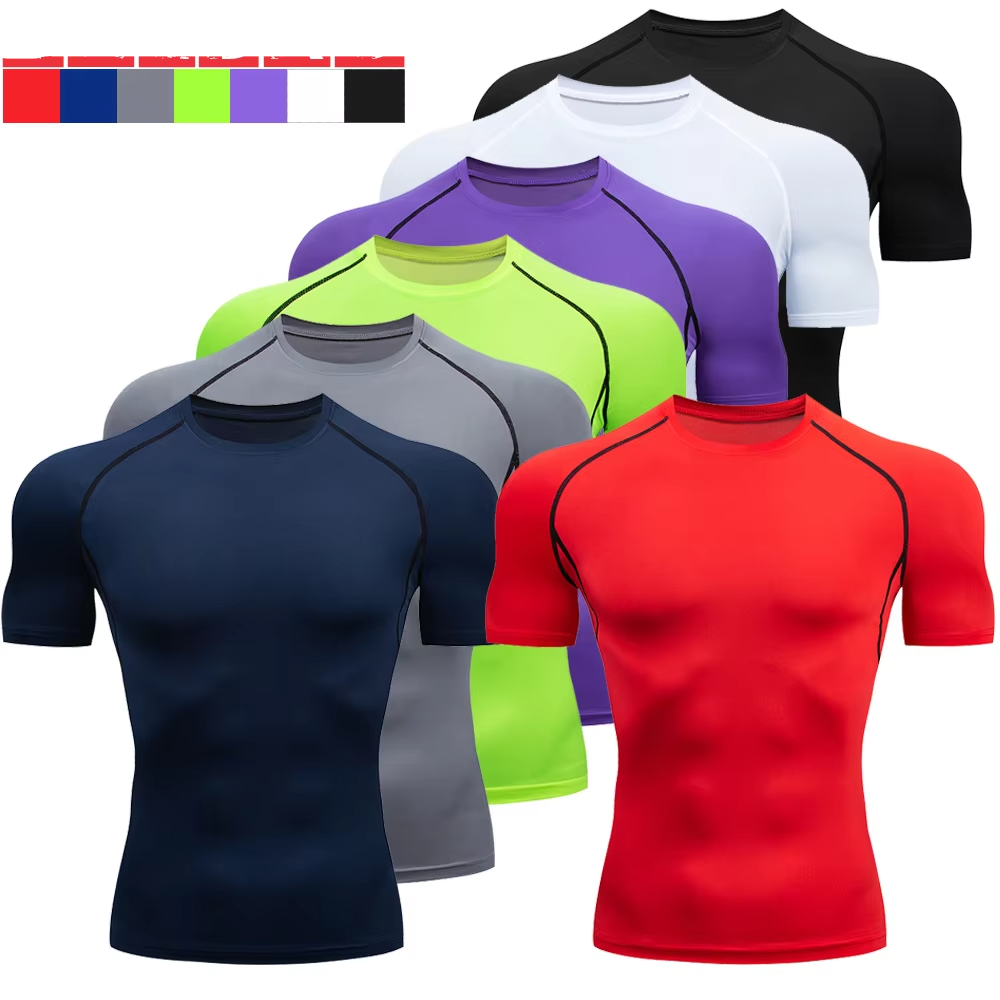 2pcs Men Compression Sportswear Suit GYM Tight Sports Yoga Sets 3