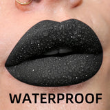 Waterproof Glitter Lipstick Sexy Black Lip Gloss Shiny Lip Tint  Cosmetics Halloween Lips Makeup 5