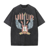 Washed Vintage Catch Em If You Can Car Print T Shirts Men Casual Fishing Lovers Funny Meme T-shirts Male Cotton Oversized Tshirt 5