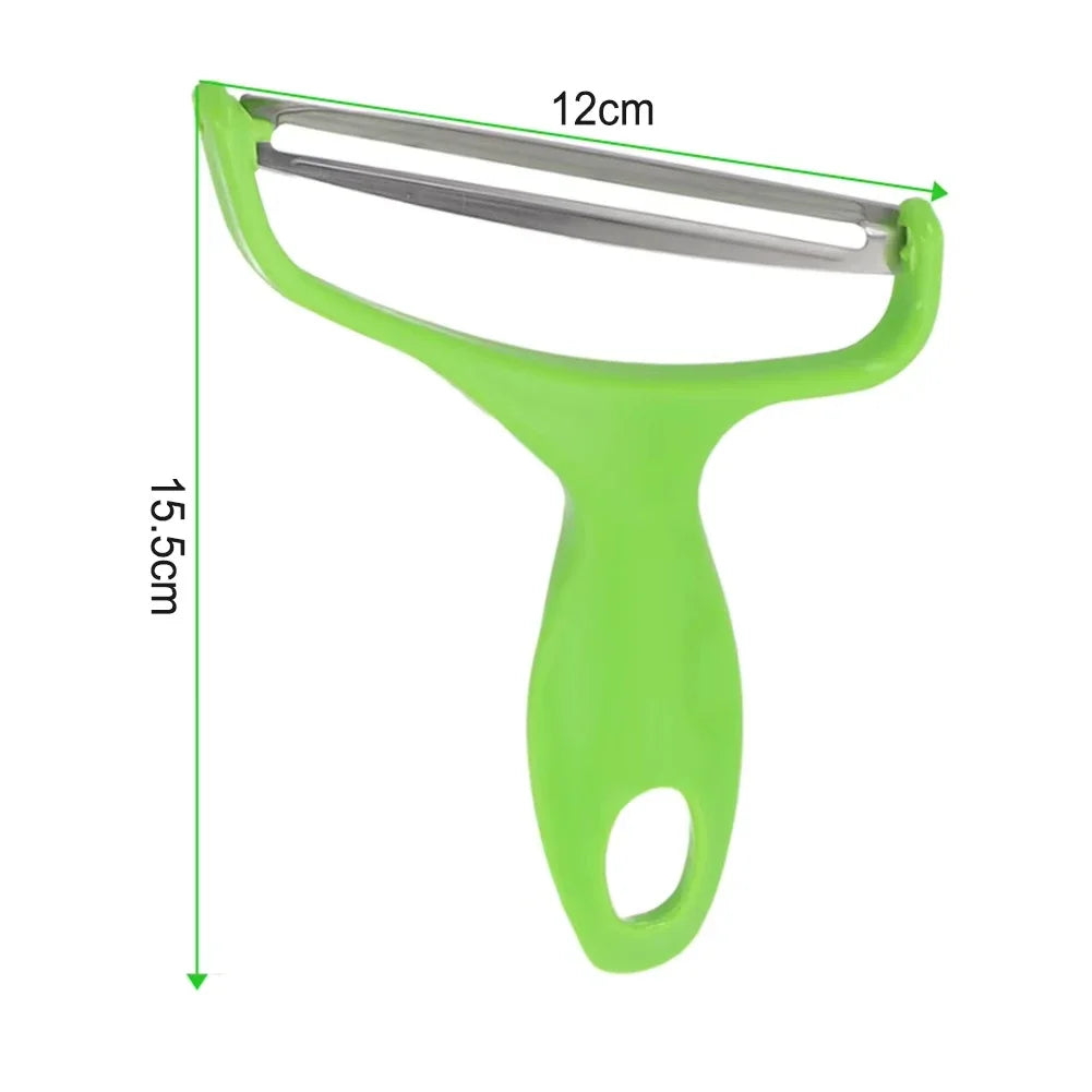 1 Pcs Peeler Vegetables Fruit Stainless Steel Cabbage Graters Salad Potato Slicer Kitchen Accessories Cooking Tools Wide Mouth 6