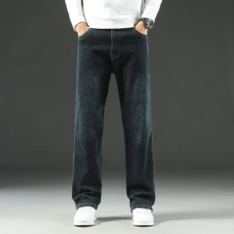 Men’s Classic Straight-Leg Denim Trousers