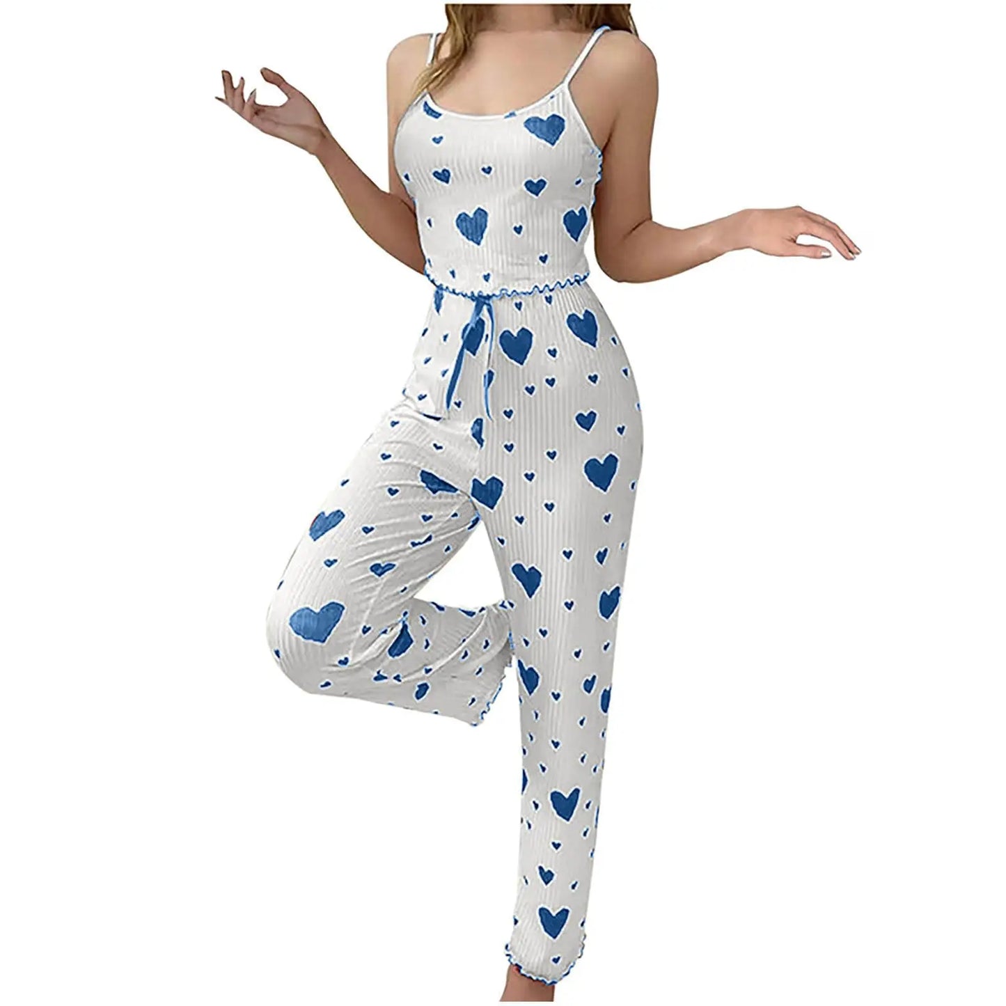 Women’s Plus Size "Love" Print Pajama Set