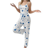 Women’s Plus Size "Love" Print Pajama Set