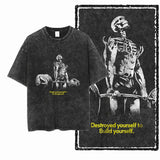 Acid-Washed Graphic Performance Tee