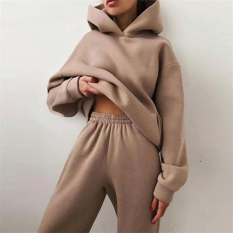 Oversized Fleece Hoodie & Jogger Set