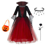 Girls' Gothic Vampire Halloween Dress