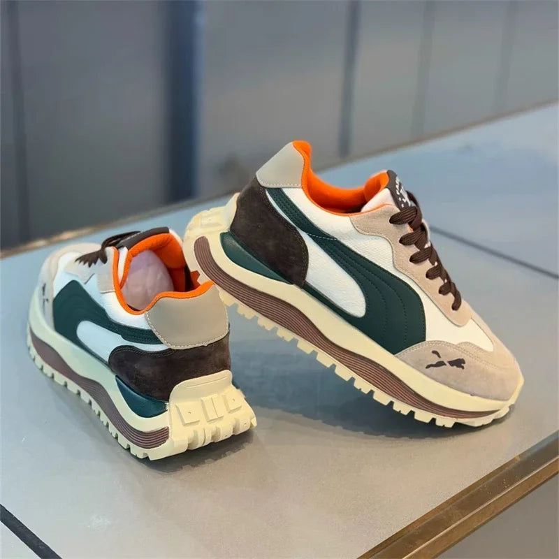 2025 Summer Casual Shoes Men's Sports Shoes Street Casual Platform Shoes Soft and Comfortable Non-slip Fashion Men's Shoes 6