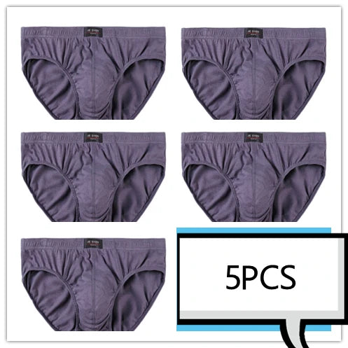 Men’s 100% Cotton Comfort Briefs (5-Pack)