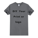 Custom T shirt Women Men Customised Printed 100% Cotton Short Sleeve Your Logo Photo Brand Text Tee Personalize Graphic Clothing