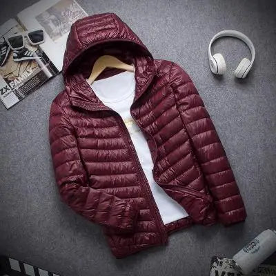 Men’s Ultra-Light Hooded Down Jacket