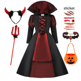 Kids' Gothic Vampire & Ghost Bride Costume