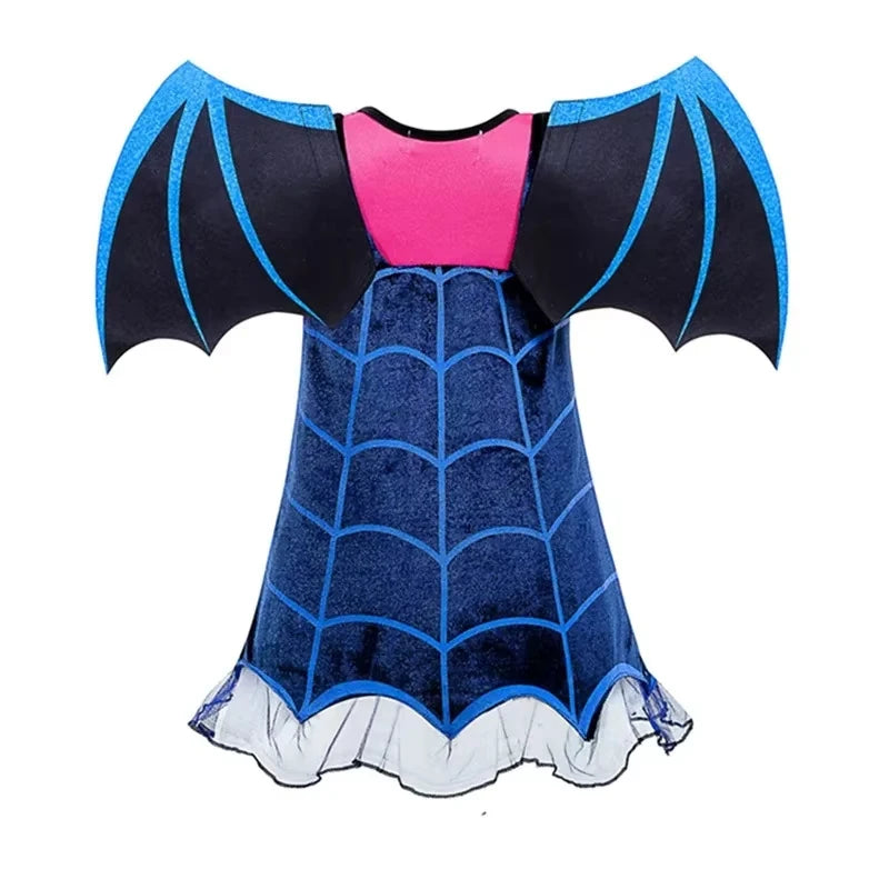 Girl Vampirina Halloween Cosplay Costume Dress Kids Princess Dress Up Vampire Carnival Party Disguise Clothes 3