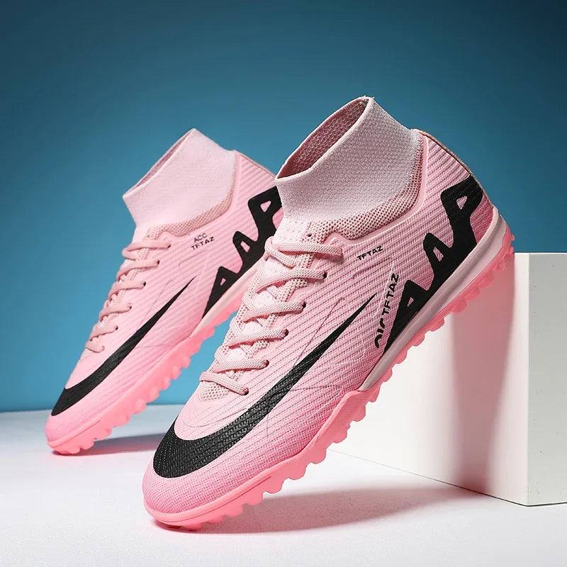 Men Soccer Shoes Outdoor Professional Training Football Boots Unisex Turf Futsal Match Soccer Cleats Grass Non-slip Breathable