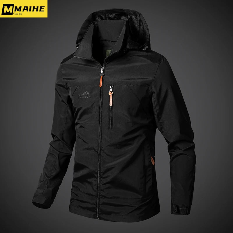 Mens Windbreaker Jackets Waterproof Military Hooded Coat Male New Combat Jackets Men Autumn Outdoor Hiking Biking Bomber Outwear 3