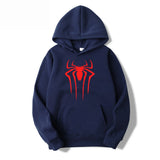 Fashion brand Men's Hoodie Casual Hoodie Sweatshirt Men's/Women's top Solid color printed spider hoodie sweatshirt