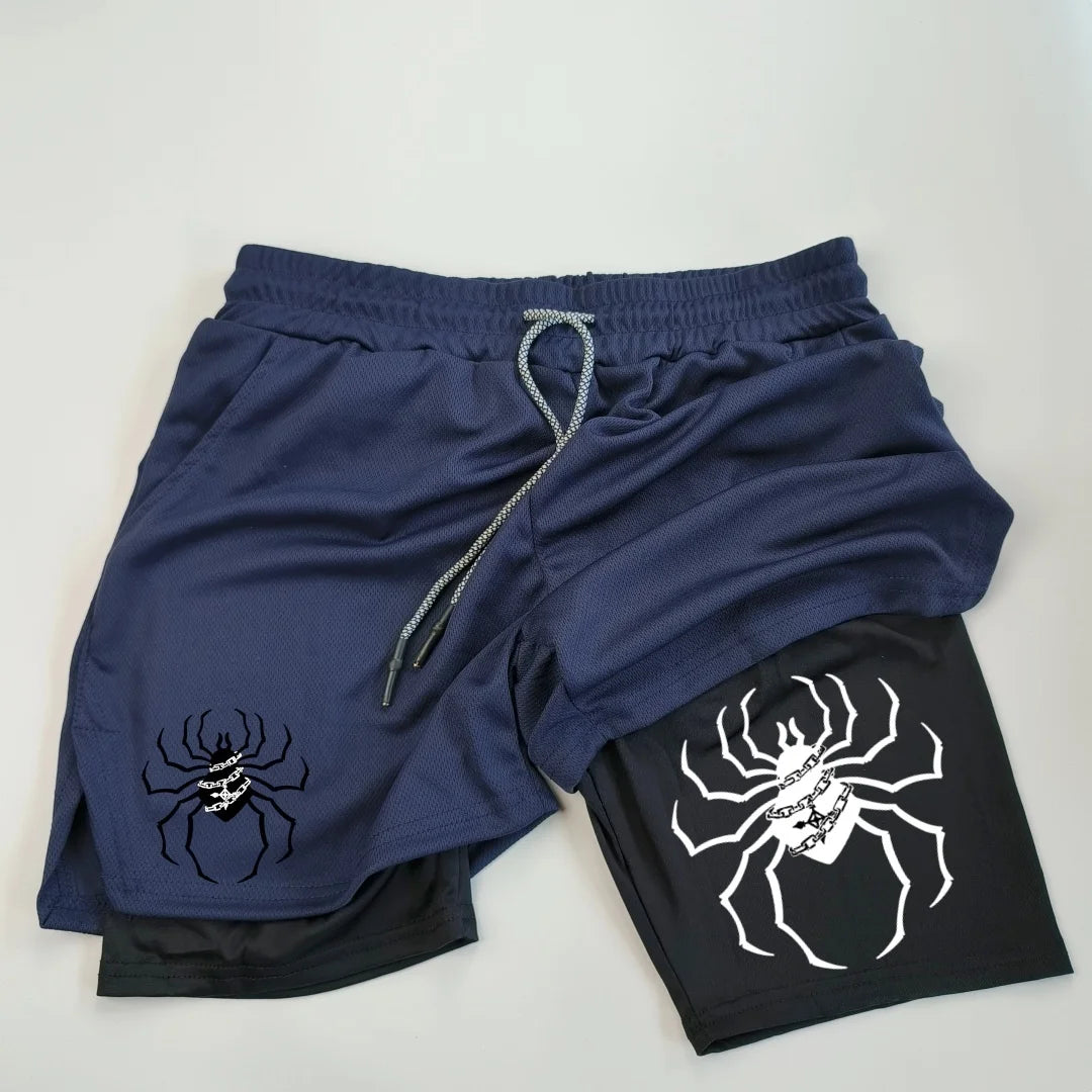 Anime-Hunter-x-Hunter-Performance-Shorts-for-Men-Breathable-Spider-Gym-Shorts-Summer-Sports-Fitness-Workout