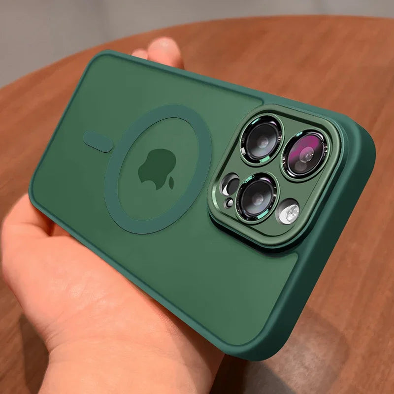 Magnetic Matte Translucent Case with Lens Protection