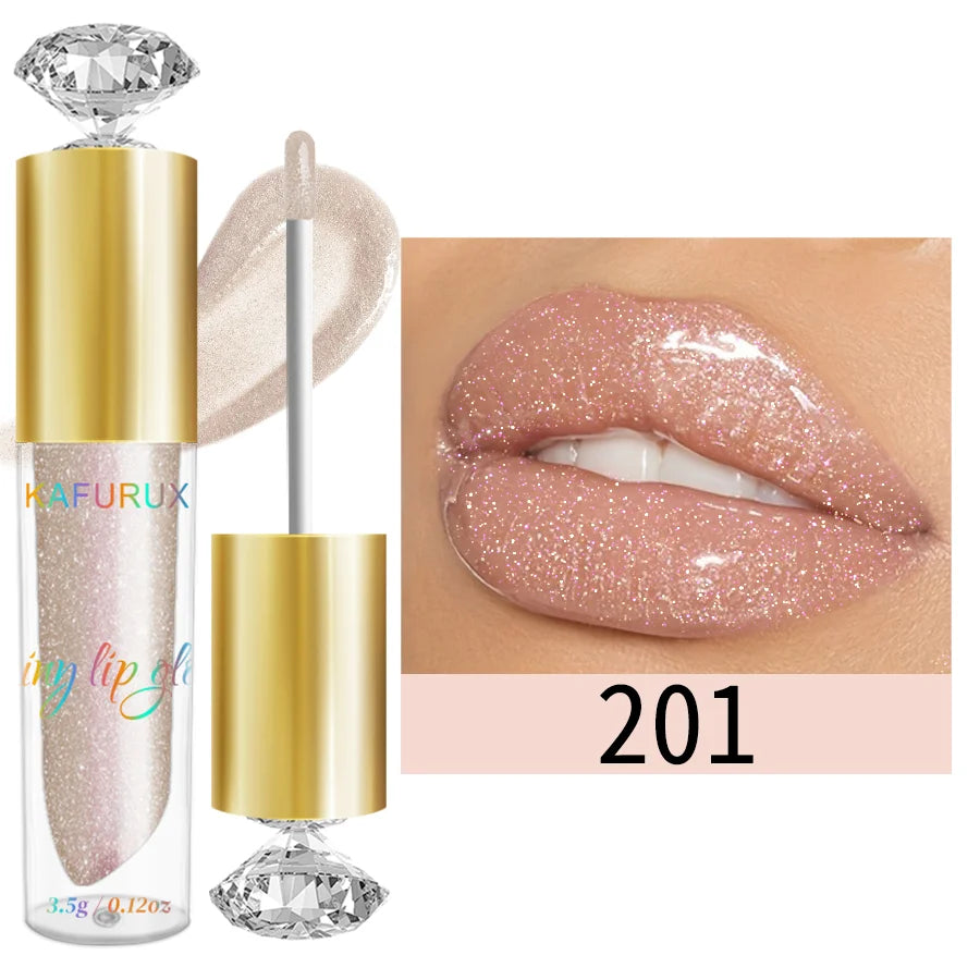 9-Color Diamond Shimmer Glitter Lip Gloss