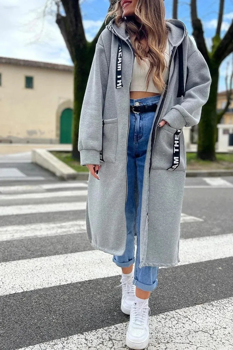 Women’s Elegant Hooded Winter Cardigan