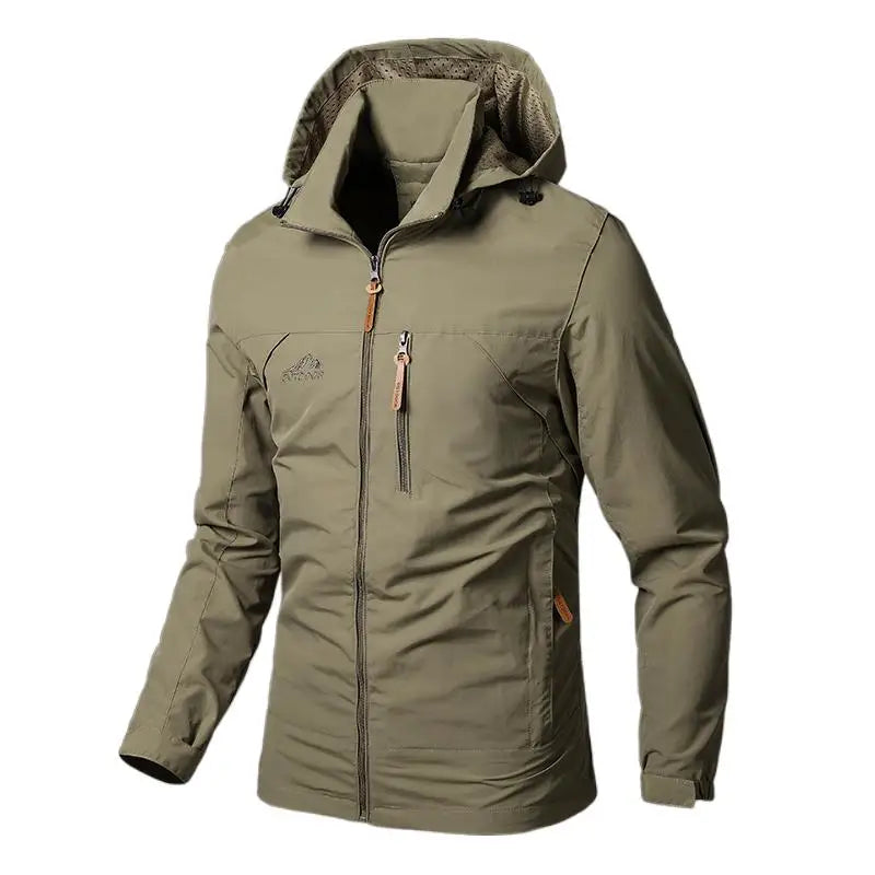 Men's Waterproof Military Hooded Windbreaker