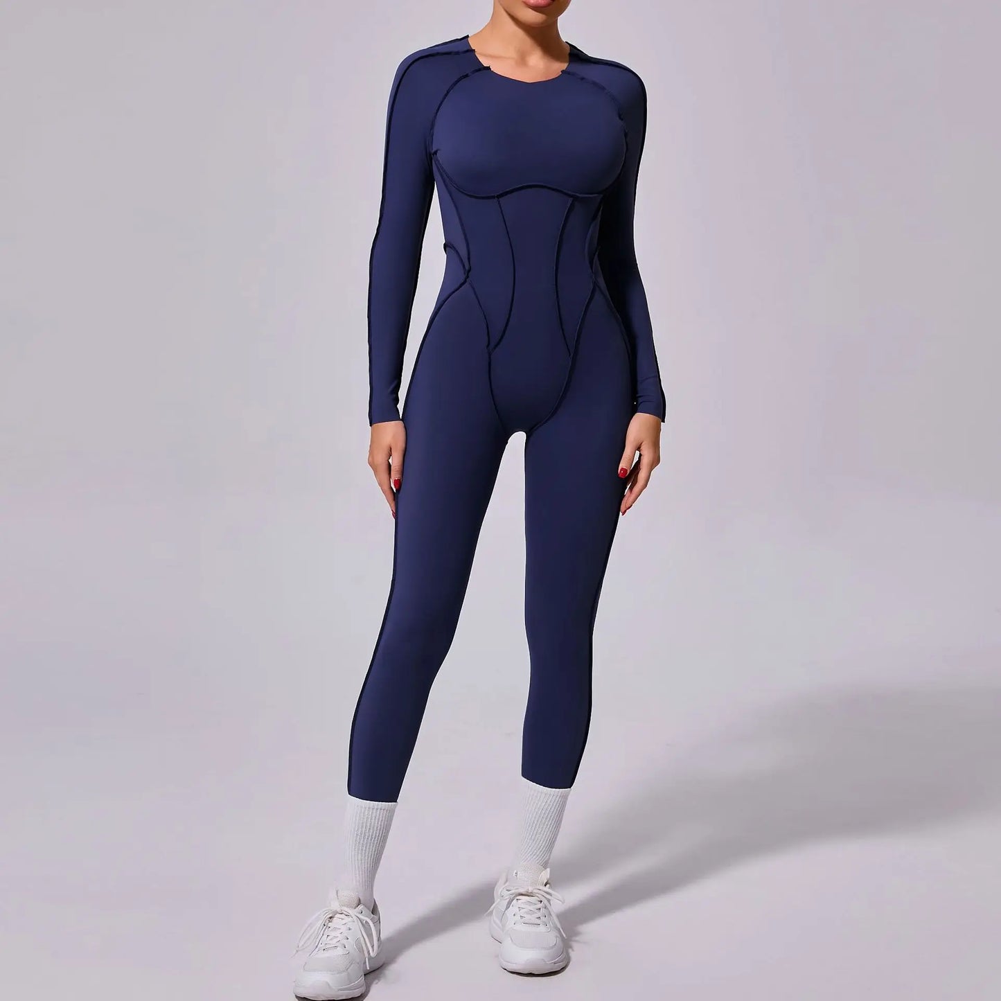 New-Autumn-Winter-Women-s-One-piece-Yoga-Jumpsuit-leggings-Long-sleeved-Sexy-Backless-Slim-Fit