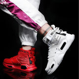 Men's High Top Fashion Leather Sneakers | Trendy & Comfortable Casual Shoes