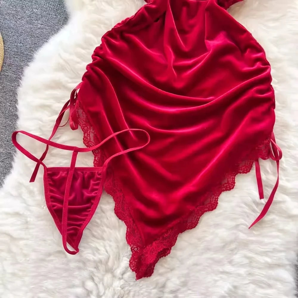 Women Sexy Ruched Mini Dress Sleeveless Backless Spaghetti Strap Dress 5