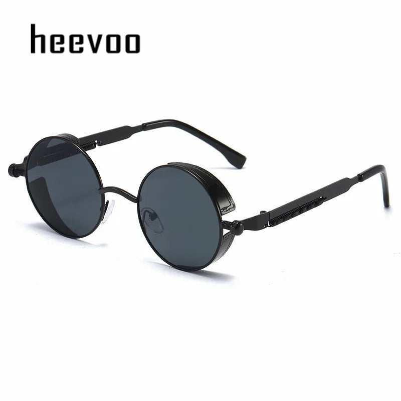 Steampunk Metal Round Sunglasses