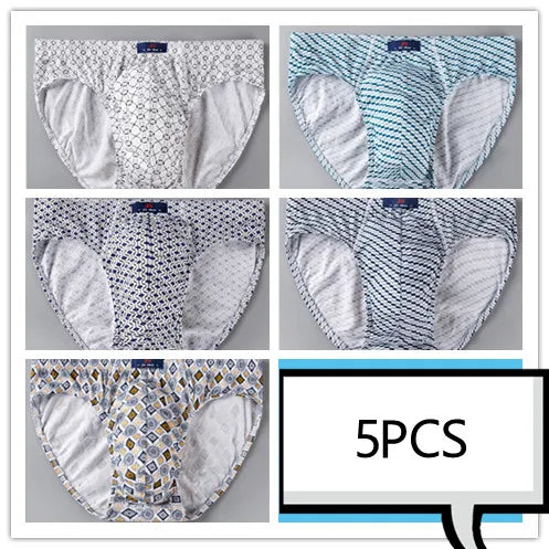 Men’s 100% Cotton Comfort Briefs (5-Pack)