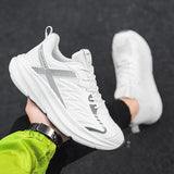 Men's Comfortable Casual Sneakers, Soft and Comfortable Upper, Fabric Lining with Cloth Insole, Breathable Lace-Up Round-Toe Sneakers for All Seasons, Sporty Style 3
