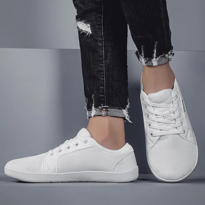Men's Casual Shoes WideToe Flat-Sole Trainers Outdoor Oversized Men's Footwear Breathable Anti-Slip Basic StyleVersatile Pairing