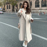 Women’s Double-Breasted Wool Windbreaker