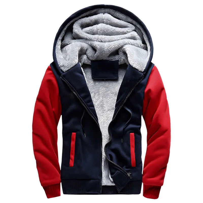 Men's Jacket Camouflage Thicken Winter Jackets for Men Fleece Long Sleeve Coat Man Casual Hoodies Streetwear Men's Coats 5