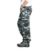 Men's Tactical Camouflage Overalls High-Quality Cotton Multi-Pocket Trousers Sports Training Casual Work Pants 5
