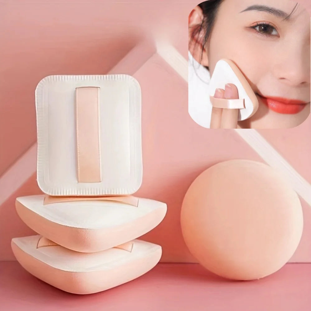 2/3pcs Makeup Sponge Puff, Reusable Dry And Wet Soft Air Cushion Puff, Suitable For Liquid Foundation, Foundation, Concealer