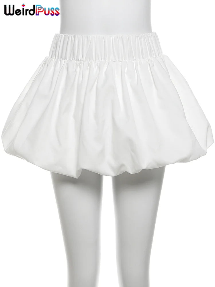 Ball Gown Skirts Women Summer Trend Midnight Waistband Miniskirts Birthday 6