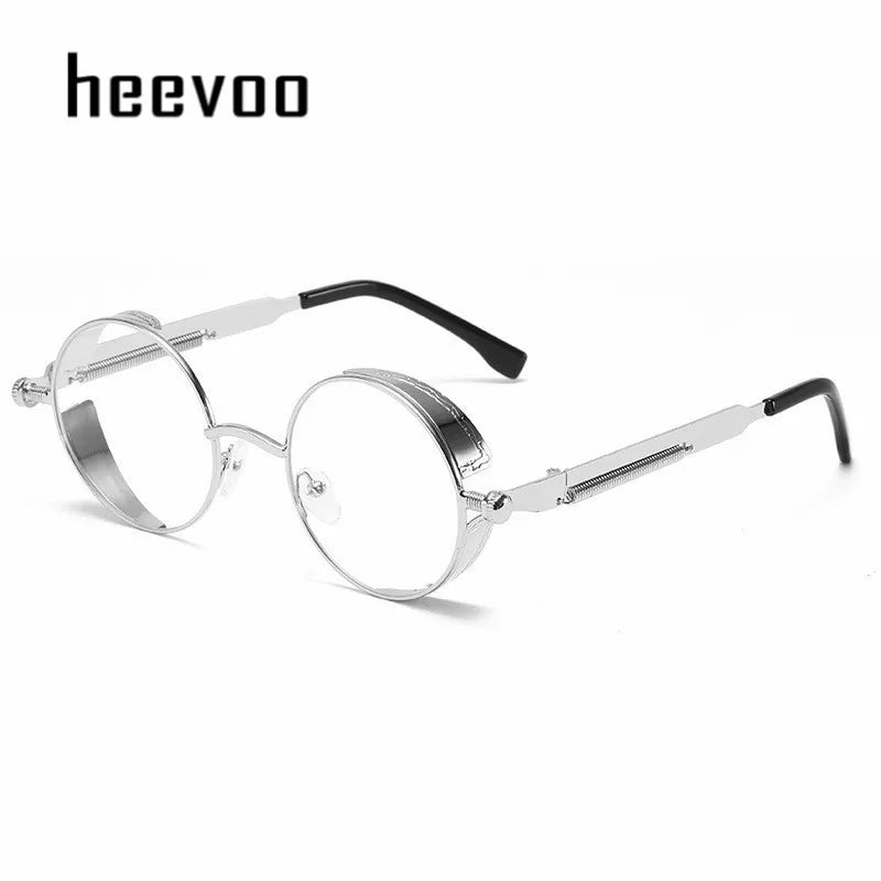 Steampunk Metal Round Sunglasses