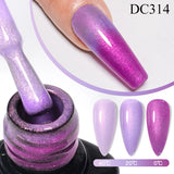 Mtssii Thermal Aurora Rubber Base Gel – Shimmering Temperature Color Change