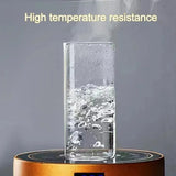 1Pcs Square Heat Resistant Coffee Glass Cup With Lid and Straw Transparent Milk Tea Juice Cups Coffee Mug For Home Bar Drinkware 6