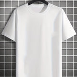 Men's Cotton Rose Print Casual T-Shirt