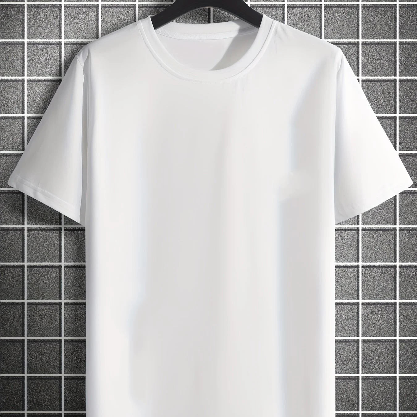 Men's Cotton Rose Print Casual T-Shirt